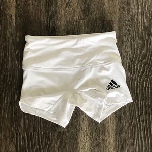 Adidas White Women's Compression Volleyball Shorts